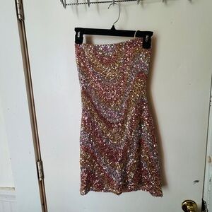 Lovely Day Glittering Sequin Dress